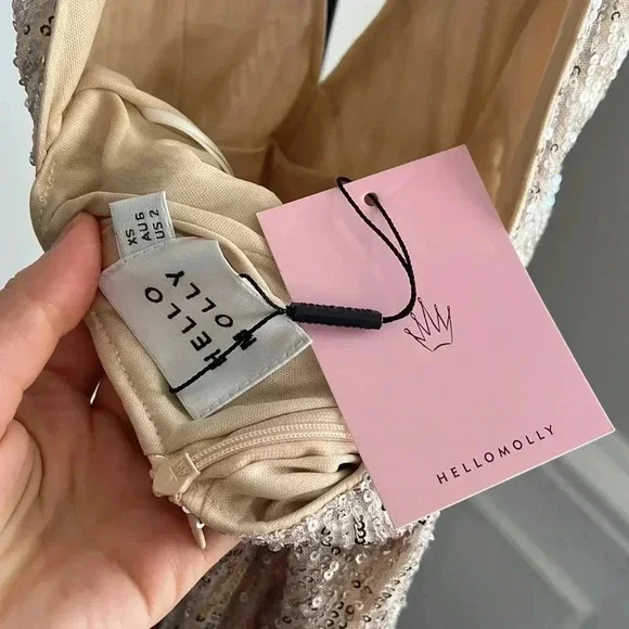 HELLO MOLLY DAZZLING NIGHTS SEQUIN MAXI DRESS - Picture 6 of 7